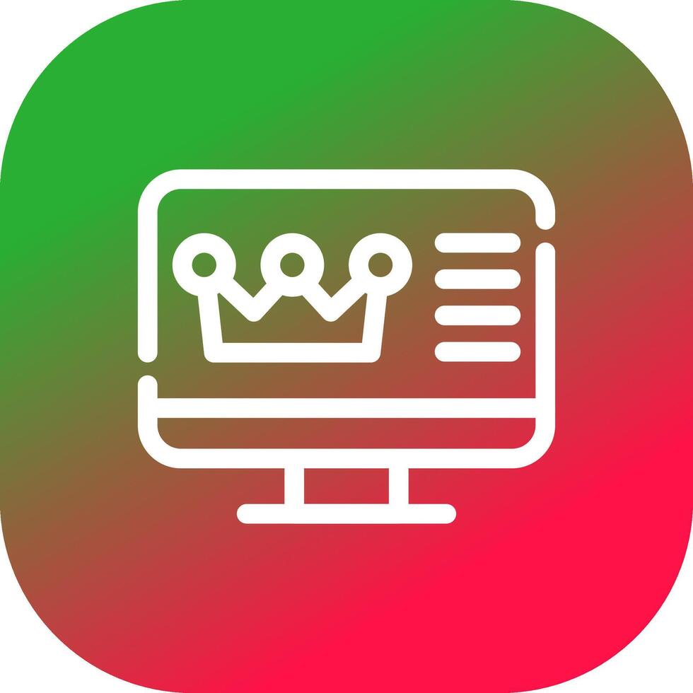 Premium Content Creative Icon Design vector