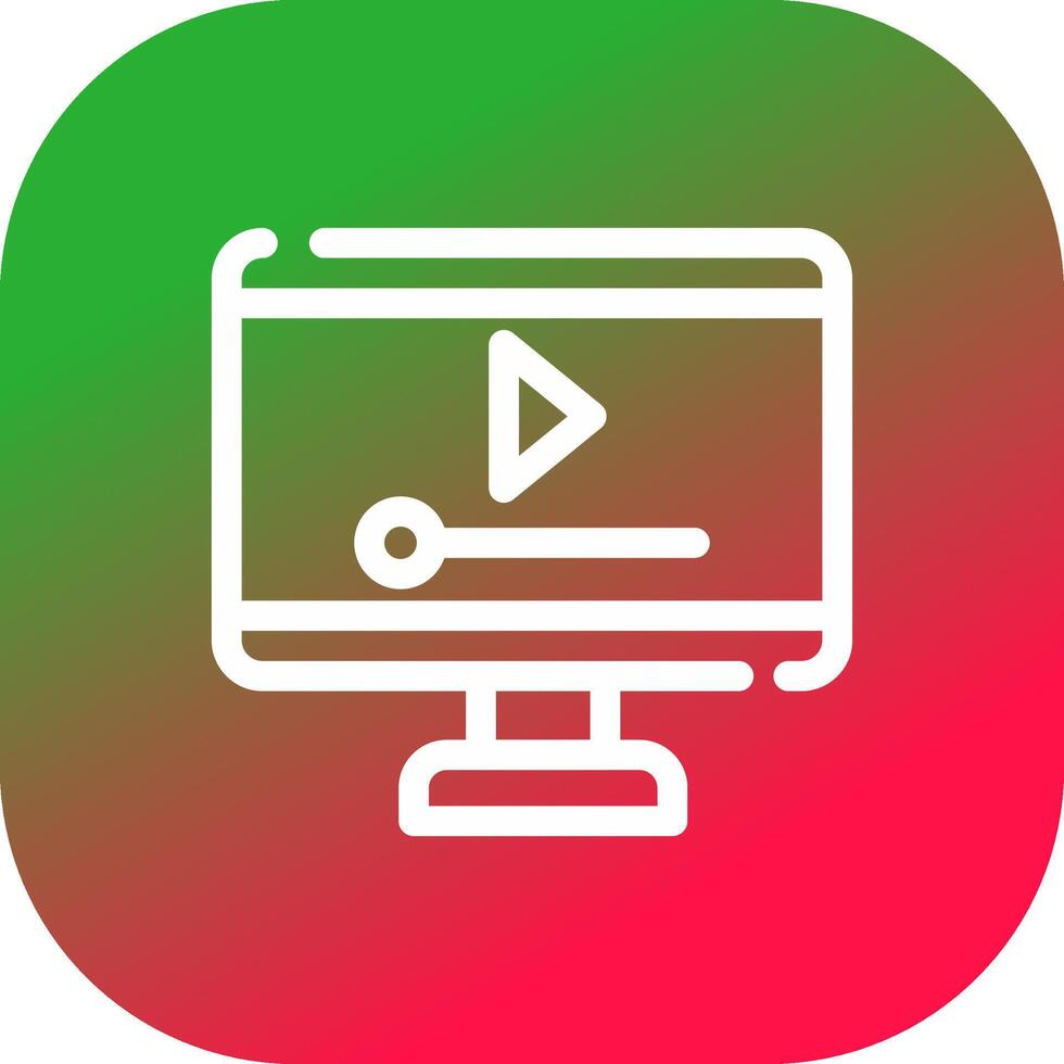 Video Player Creative Icon Design vector