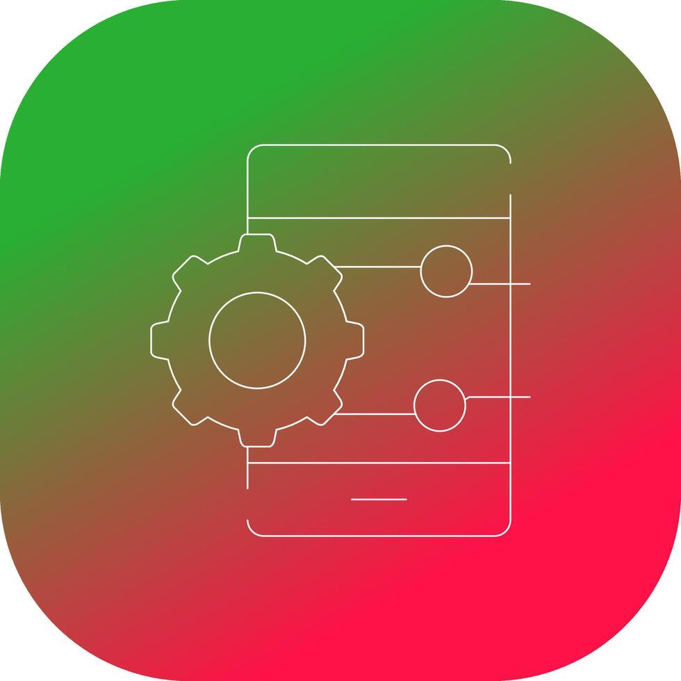 Project Management App Creative Icon Design vector