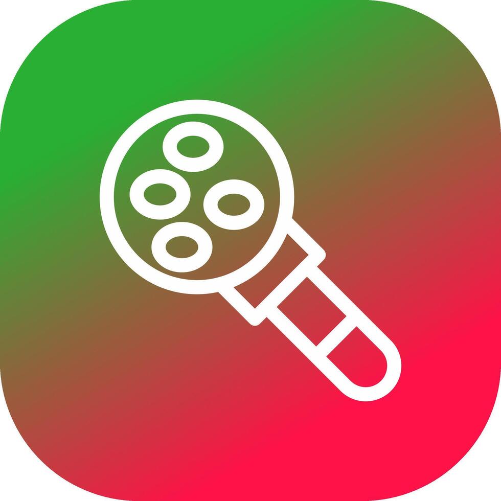 Magnifying Glass Creative Icon Design vector