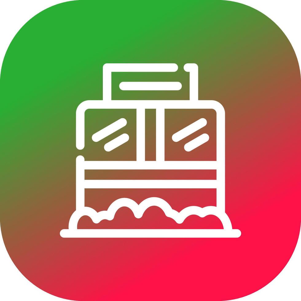 Ticket Box Creative Icon Design vector