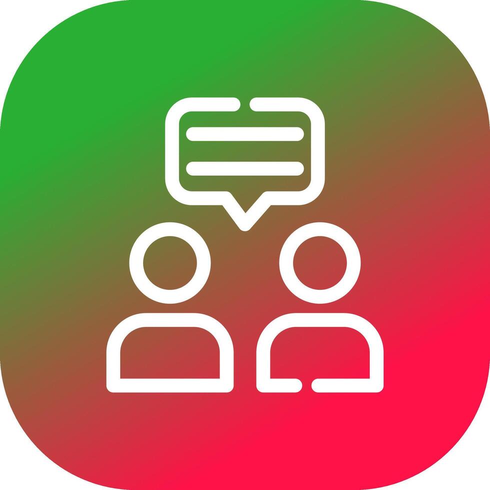 Dialogue Creative Icon Design vector