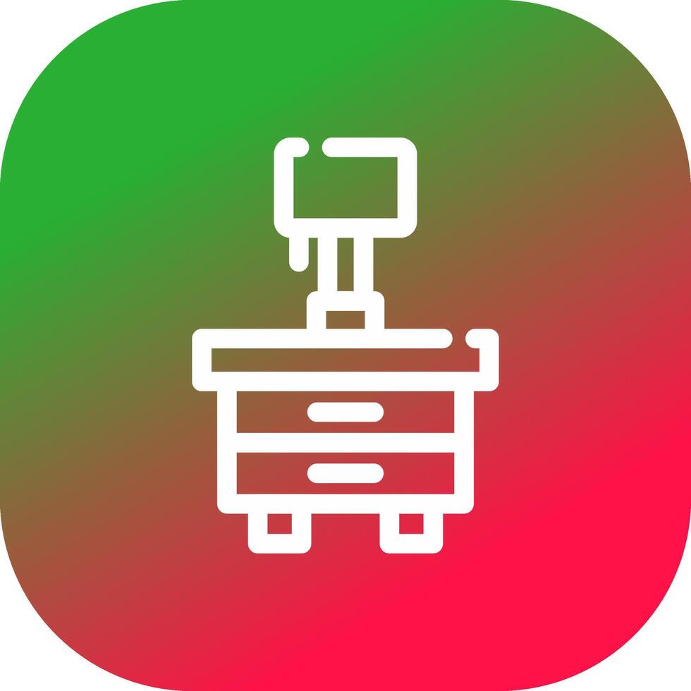 Side Table Creative Icon Design vector