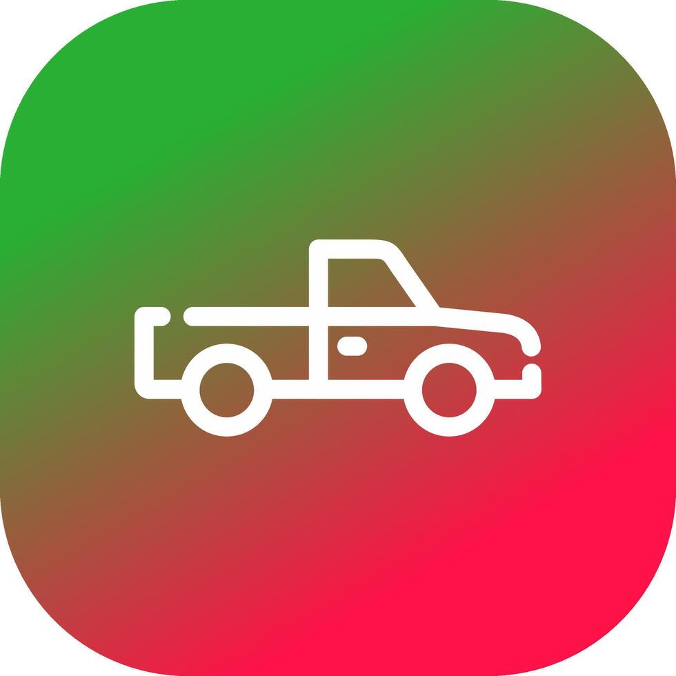 Pickup Truck Creative Icon Design vector