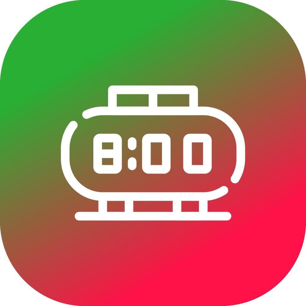 Digital Clock Creative Icon Design vector