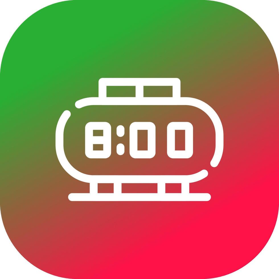 diseño de icono creativo de reloj digital vector