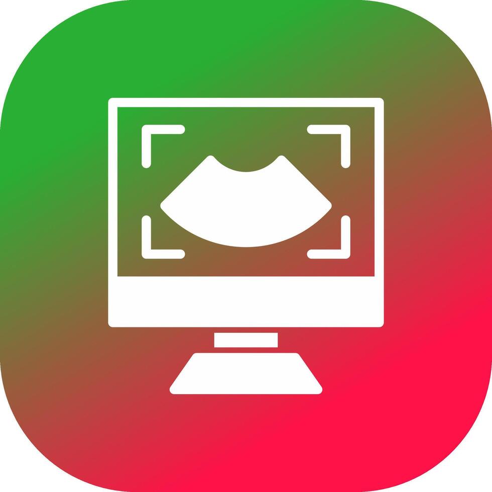 Ultrasound Creative Icon Design vector