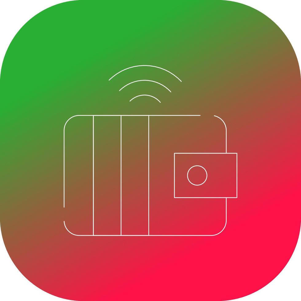 Smart Wallet Creative Icon Design vector