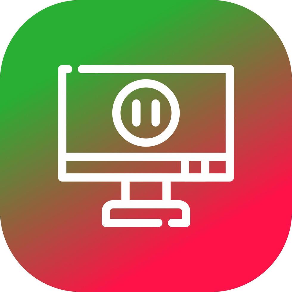Pause Creative Icon Design vector