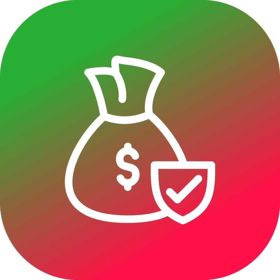 Money protection Creative Icon Design vector