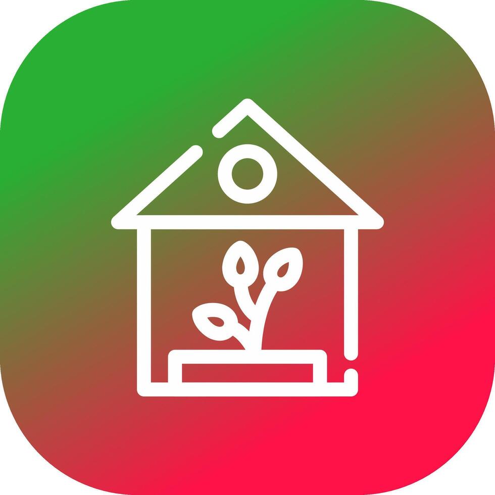 Greenhouse Creative Icon Design vector