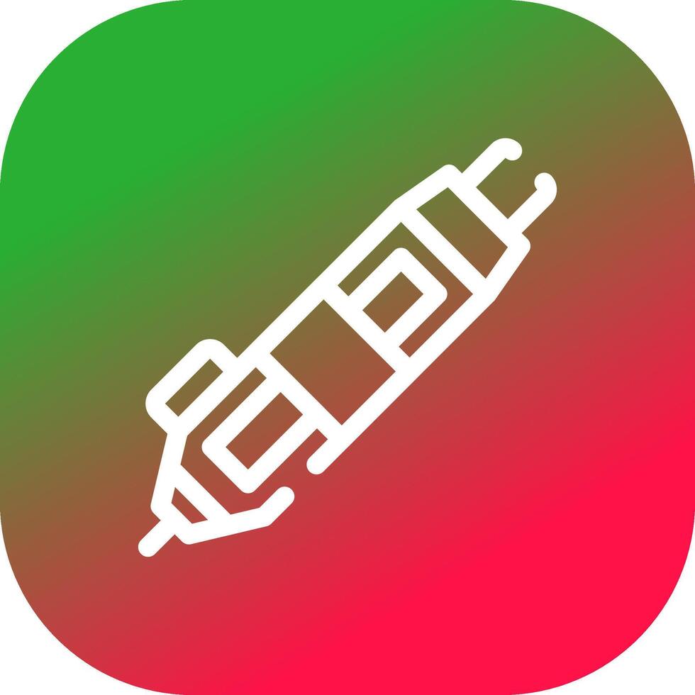 3D Pen Creative Icon Design vector