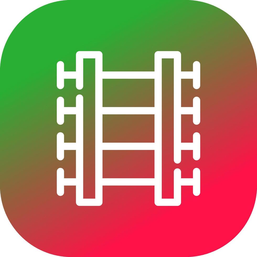 Train Tracks Creative Icon Design vector