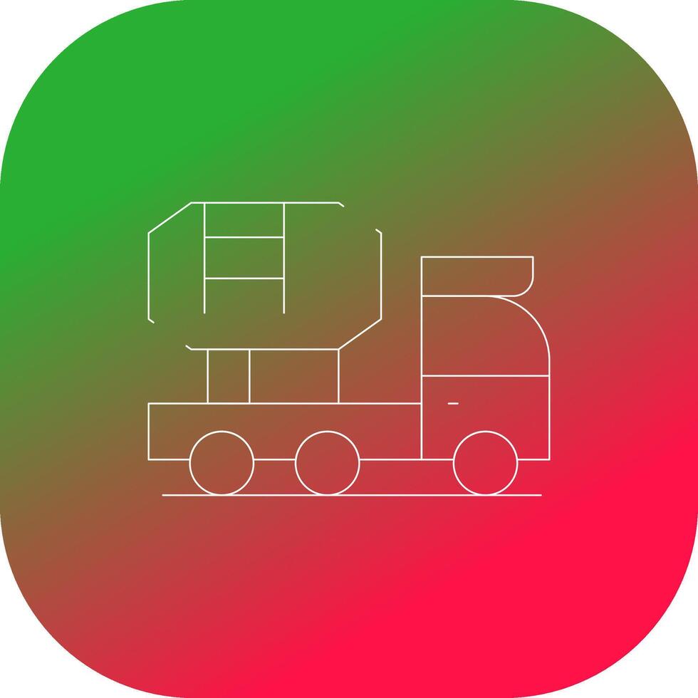 Mixer Truck Creative Icon Design vector