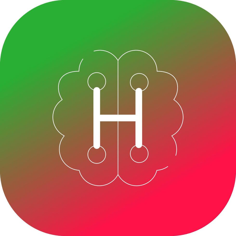 Humanoid Robot Creative Icon Design vector