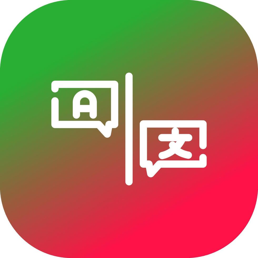 Language Barrier Creative Icon Design vector