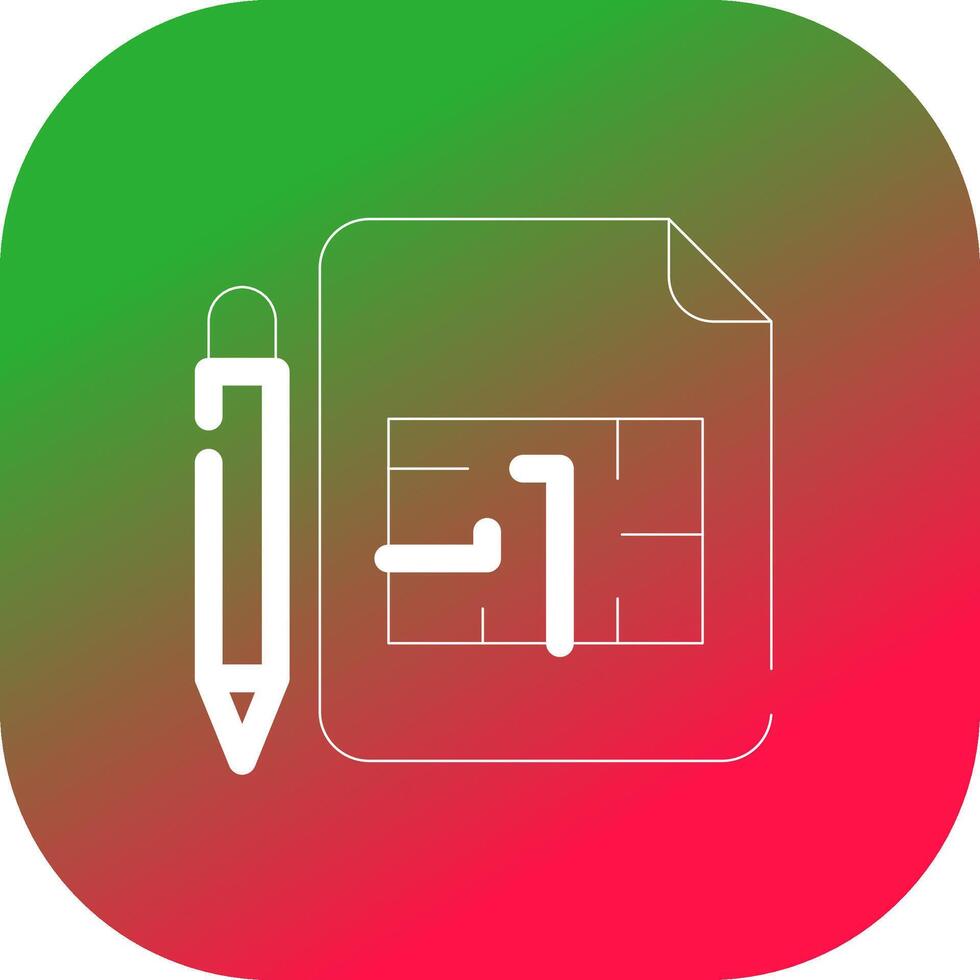 Blueprint Creative Icon Design vector
