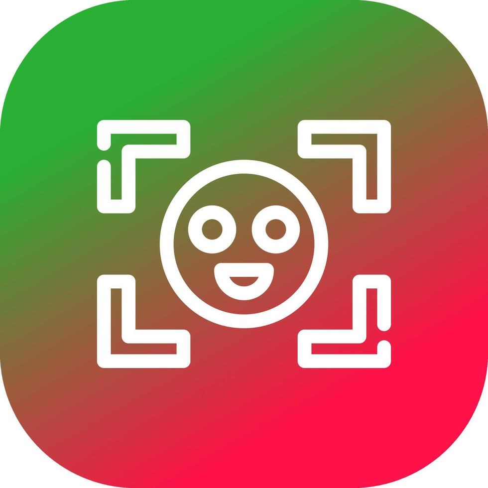 Face Detection Creative Icon Design vector