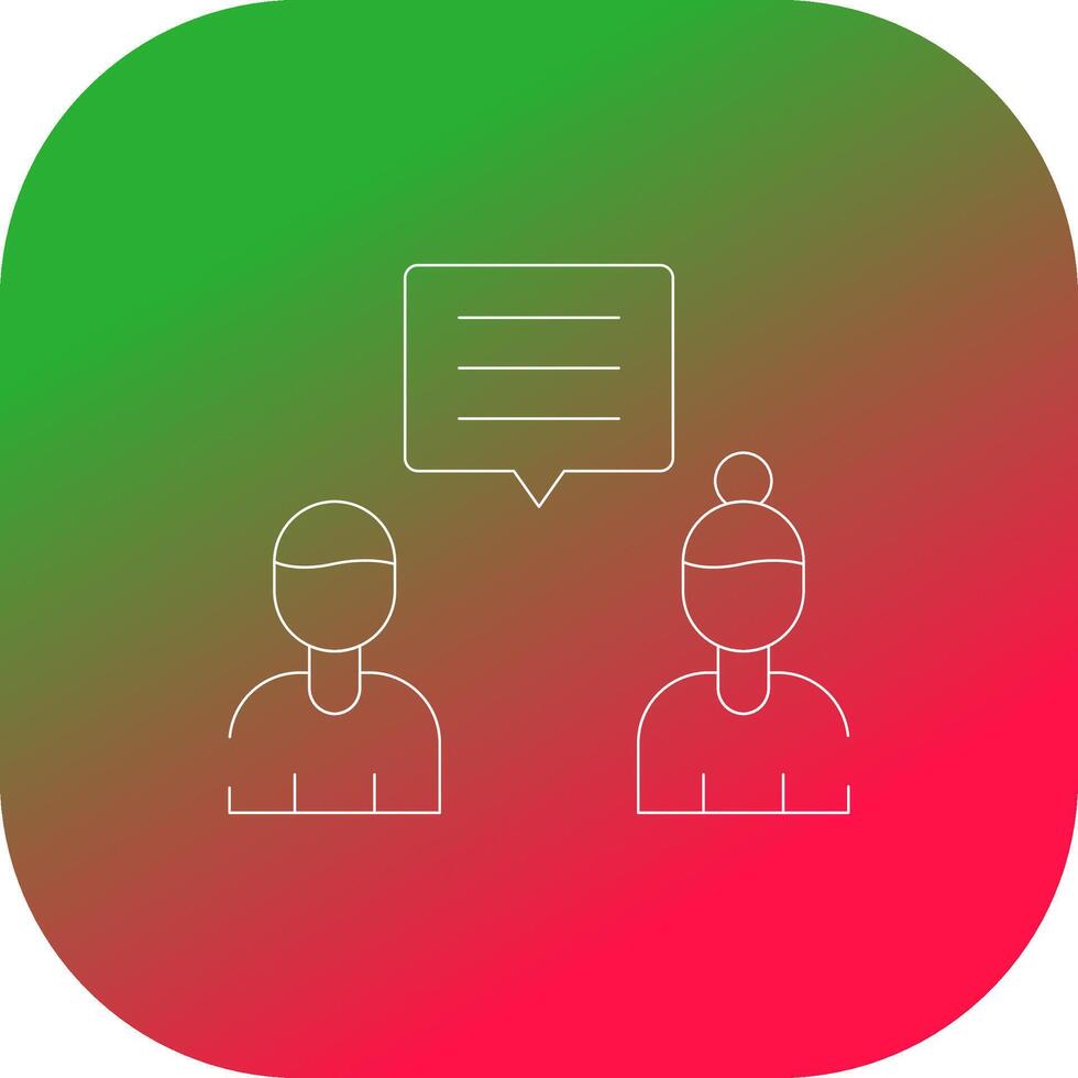 Discuss Creative Icon Design vector