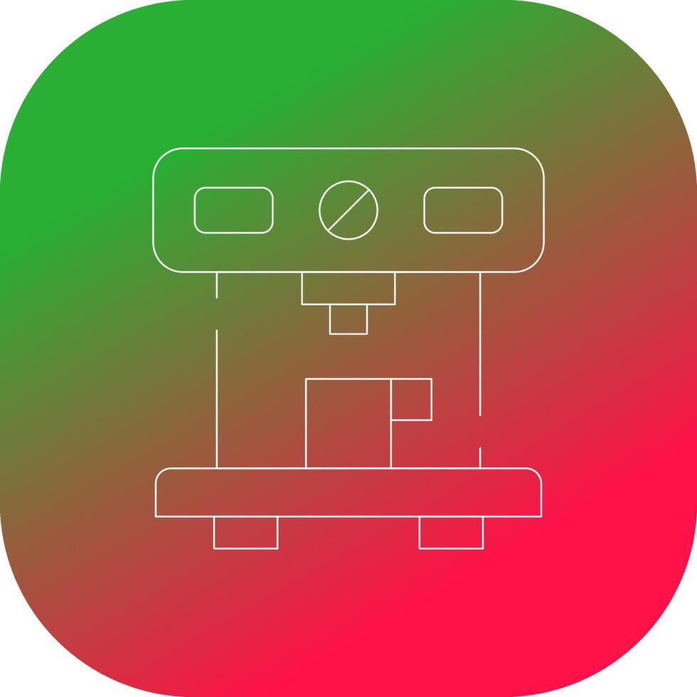 Glyph Gradient Circle Design vector