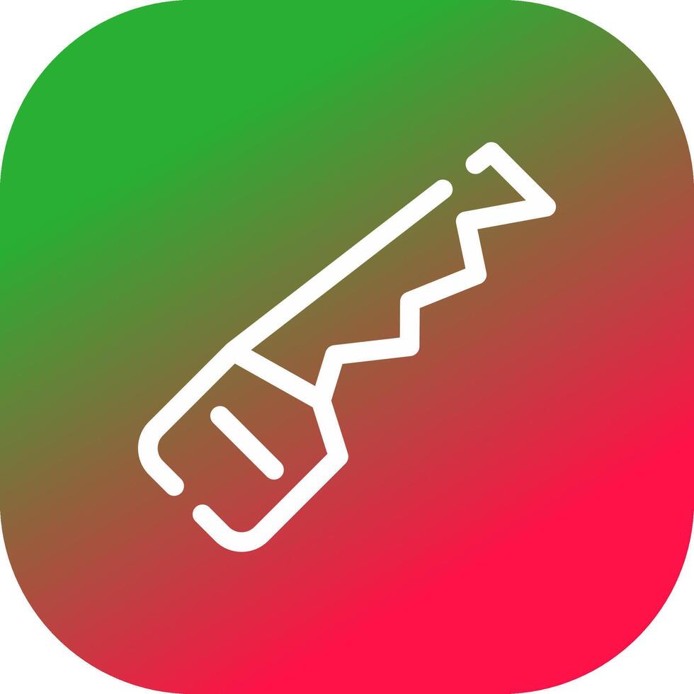 Hand Saw Creative Icon Design vector