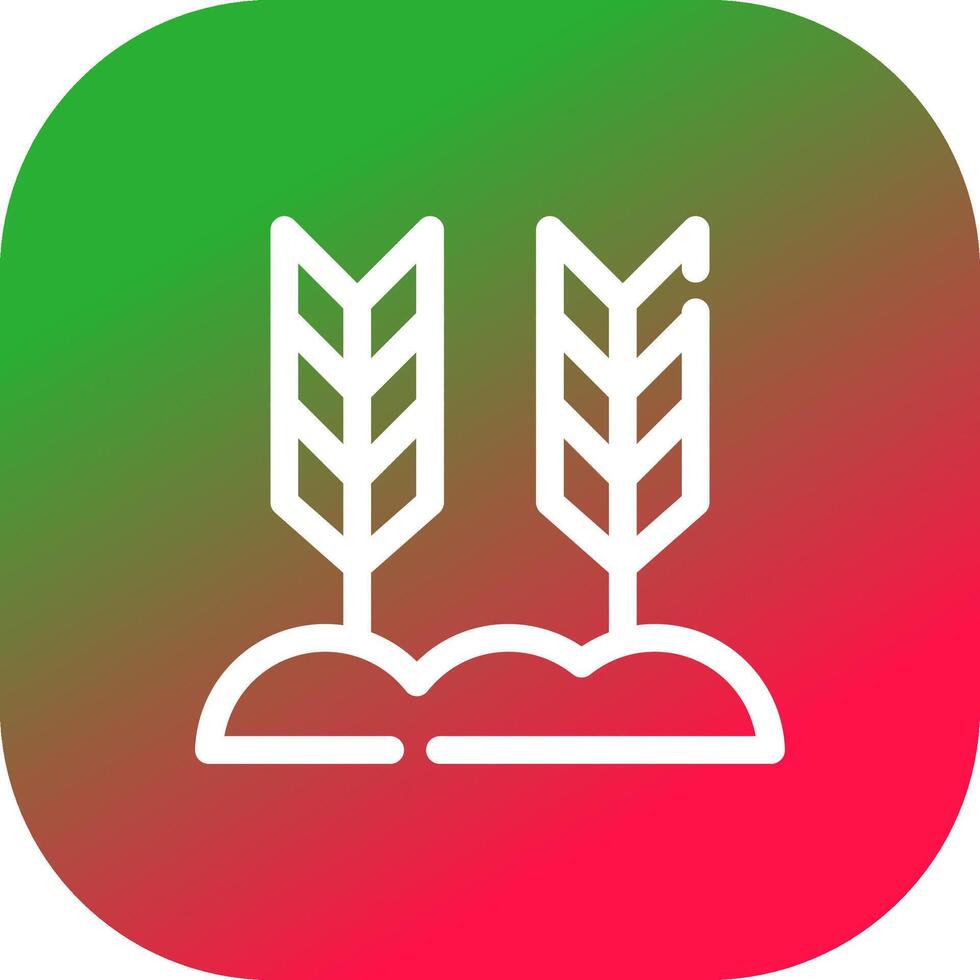 Wheat Creative Icon Design vector