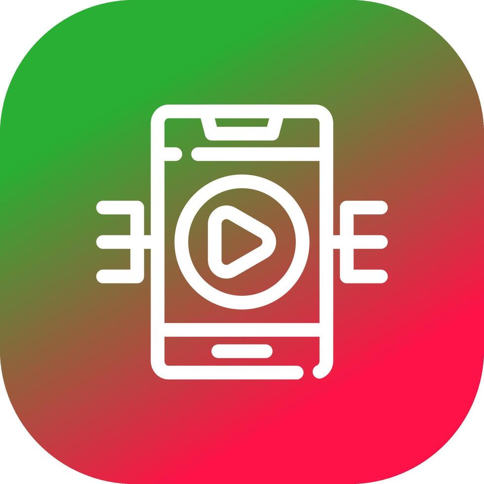 Live Streaming Creative Icon Design vector