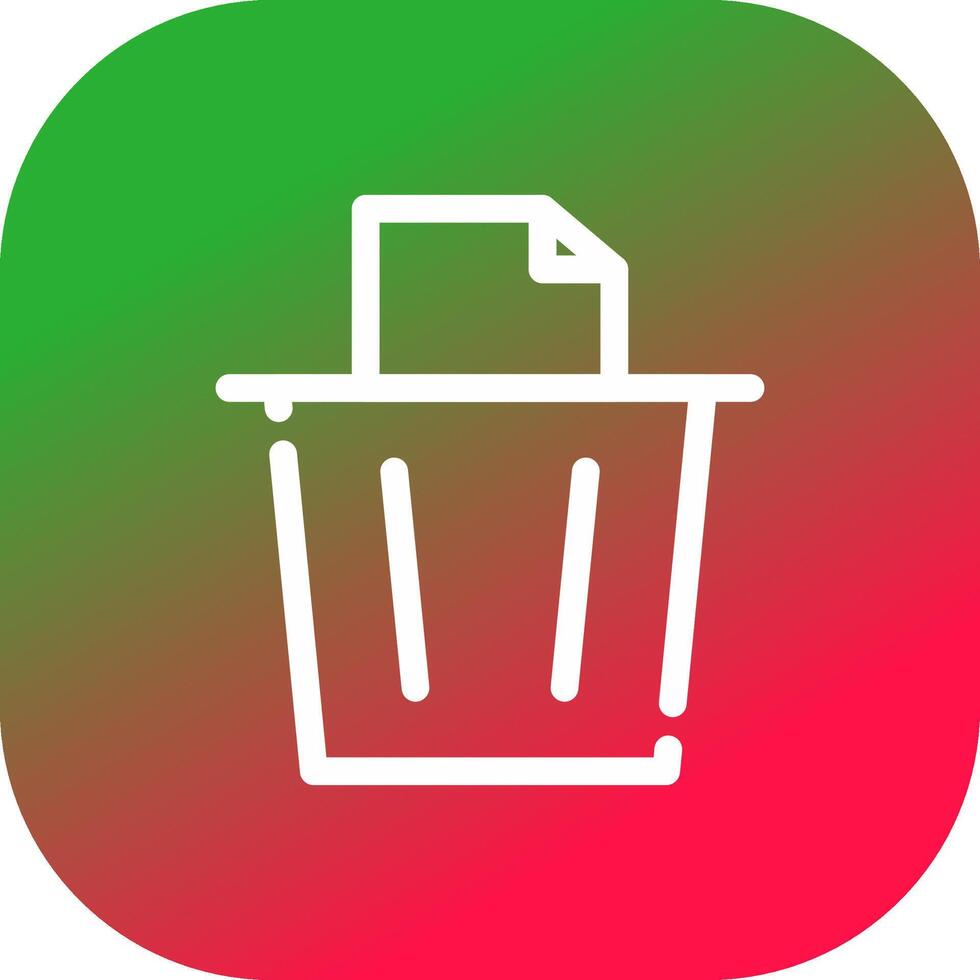 Paper Bin Creative Icon Design vector