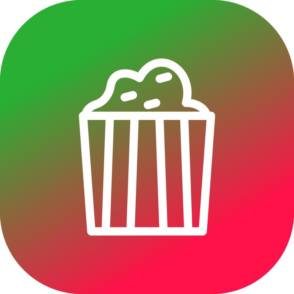 Popcorn Creative Icon Design vector