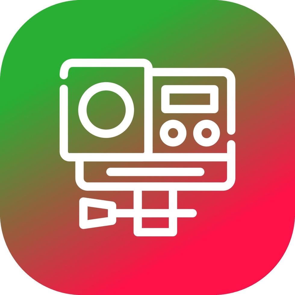 Action Camera Creative Icon Design vector