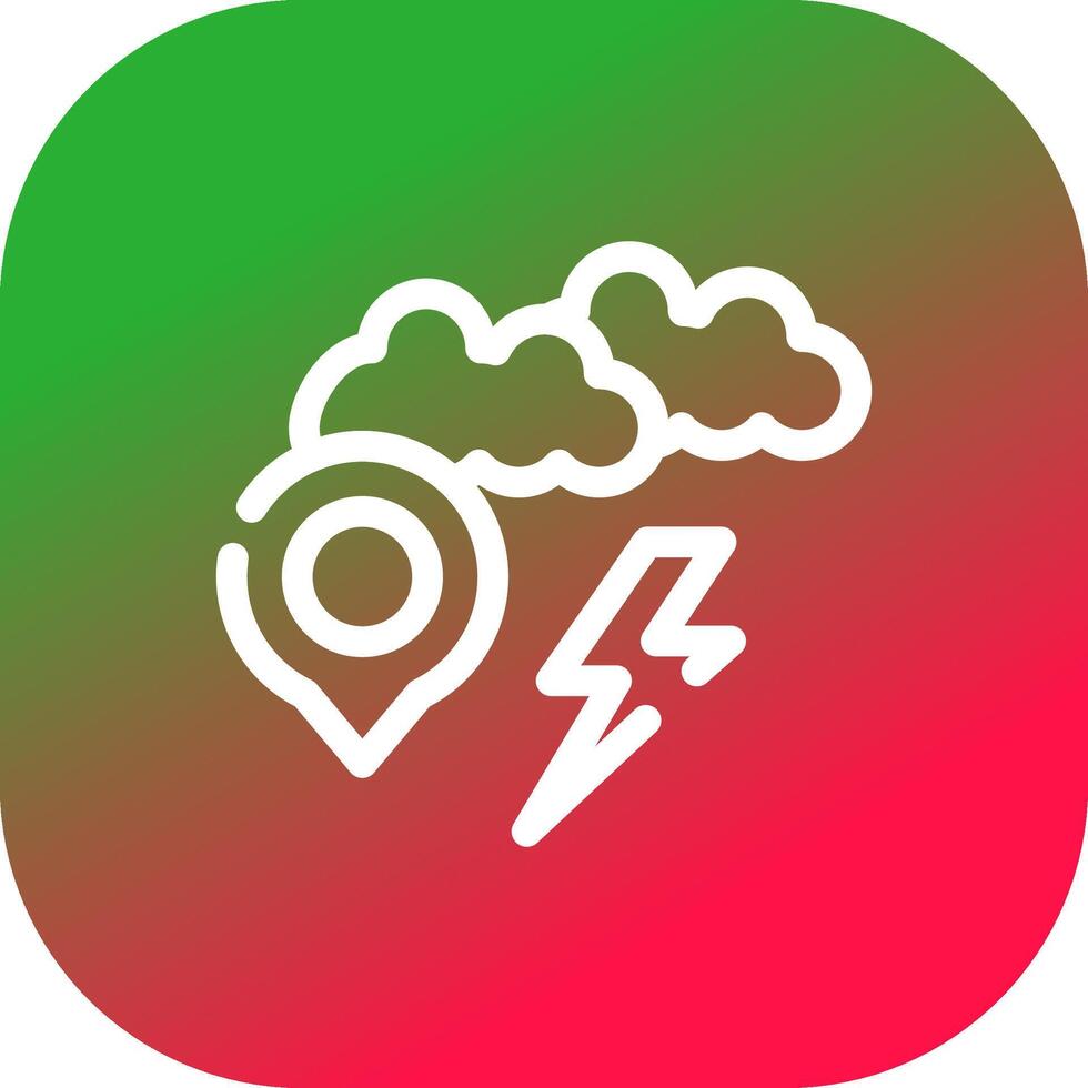 Storm Location Creative Icon Design vector