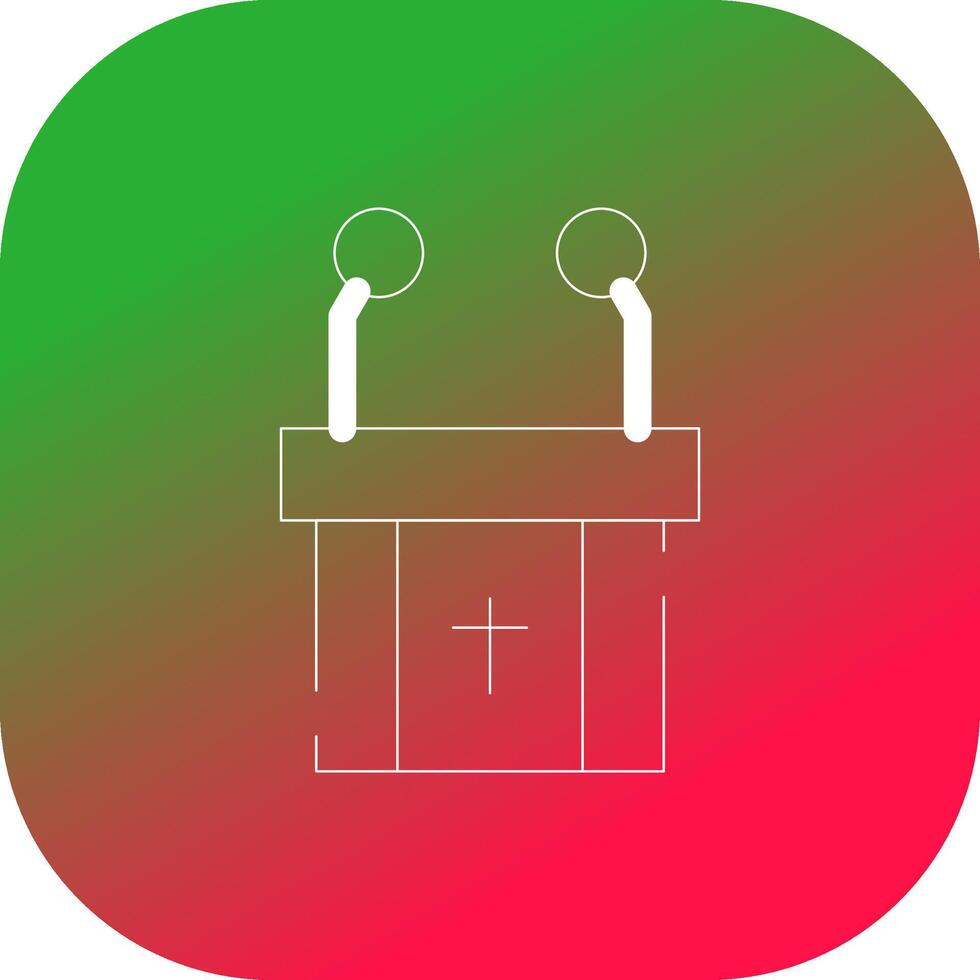 Pulpit Creative Icon Design vector