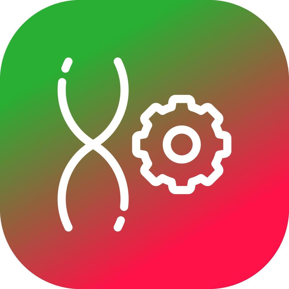 Genetic Engineering Creative Icon Design vector