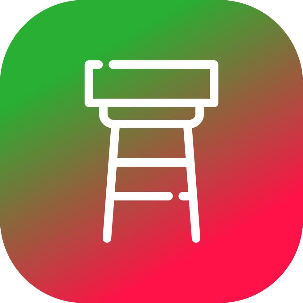 Stool Creative Icon Design vector