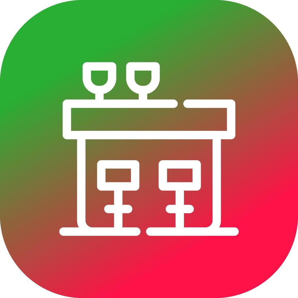 Bar Creative Icon Design vector