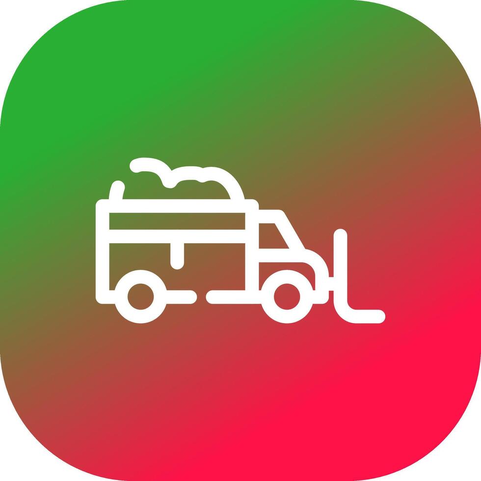 Snowplow Creative Icon Design vector