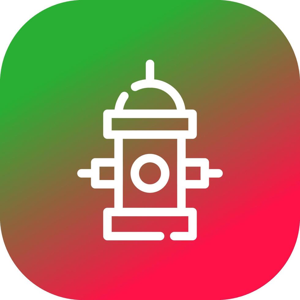 Fire Hydrant Creative Icon Design vector