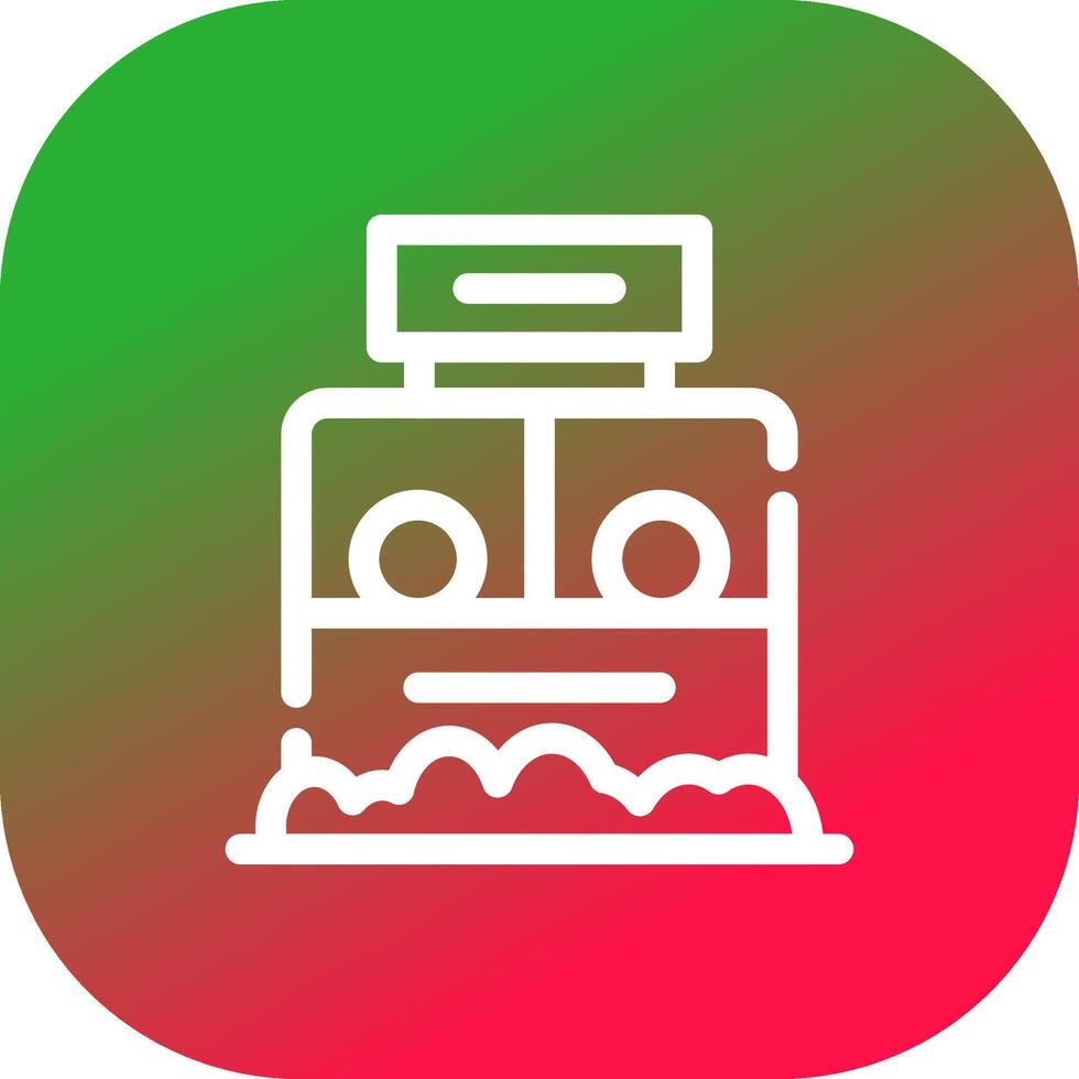 Ticket Box Creative Icon Design vector