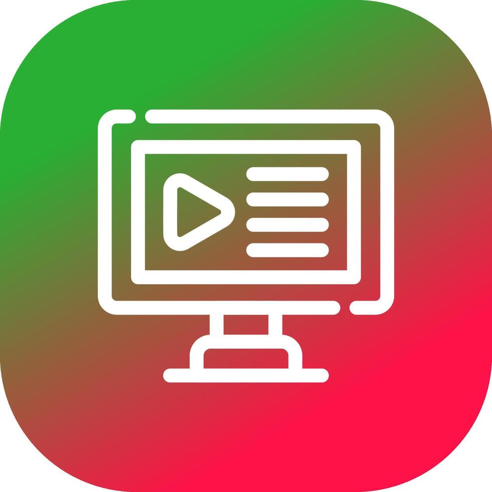 Video Creative Icon Design vector