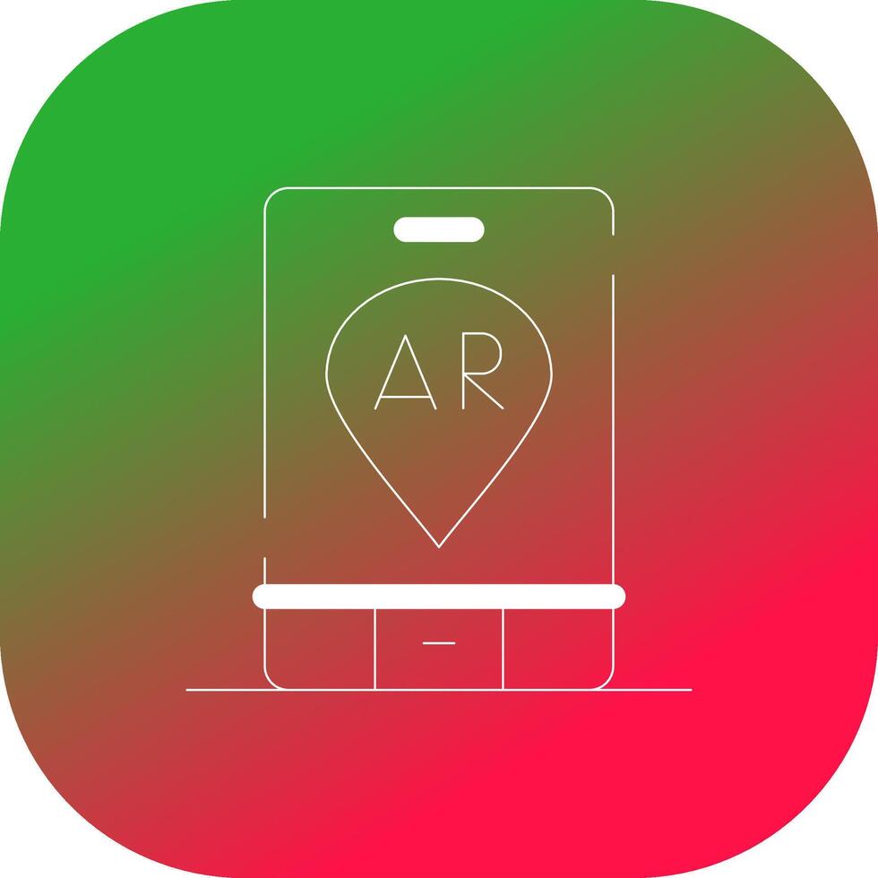Ar Navigation Creative Icon Design vector