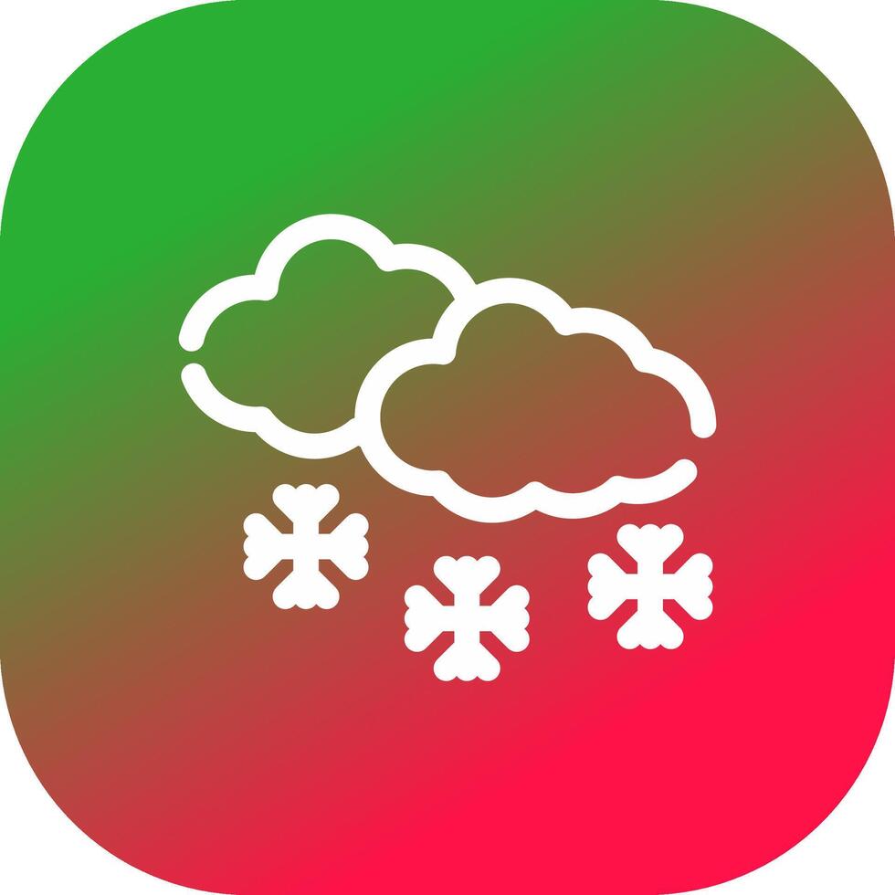 diseño de icono creativo de nieve vector