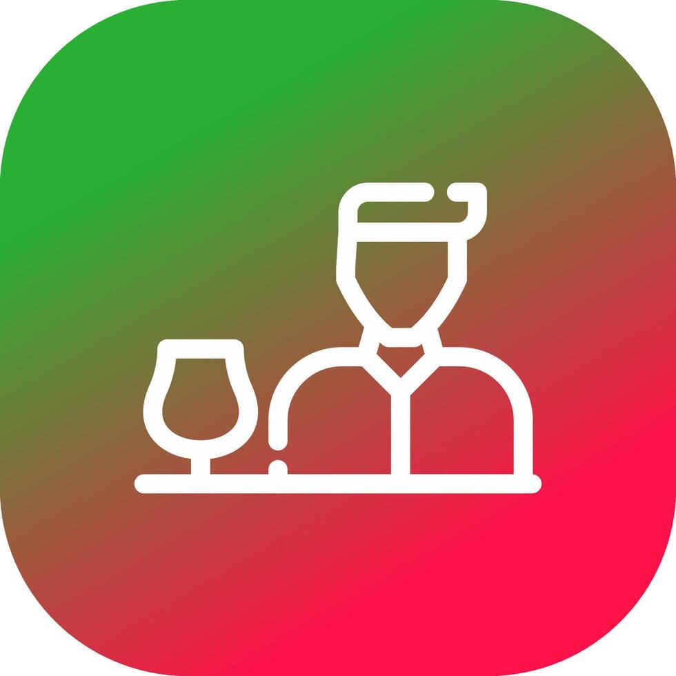 Bartender Creative Icon Design vector