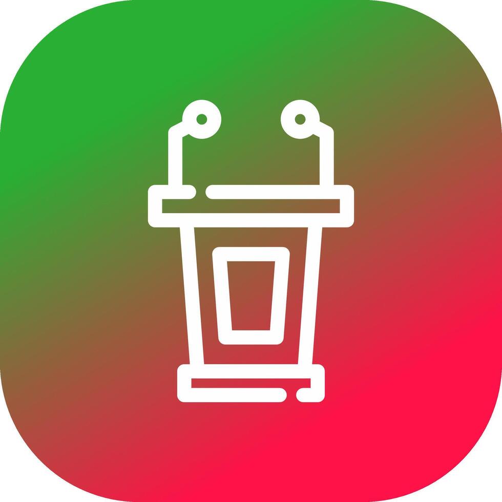 Lectern Creative Icon Design vector