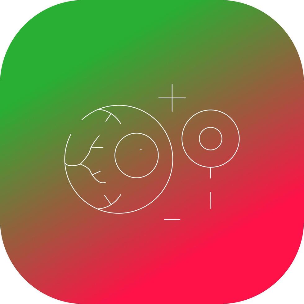 Manual Eye Examination Creative Icon Design vector