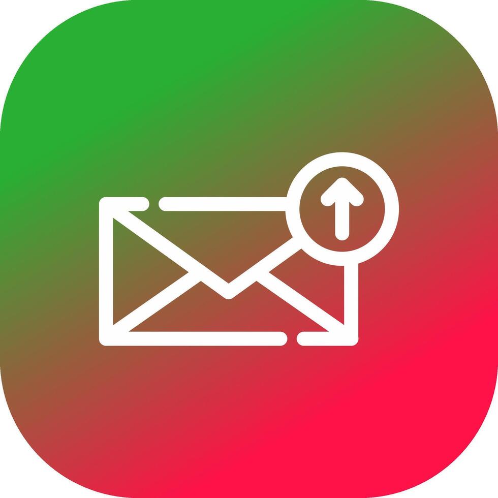 Upload Email Creative Icon Design vector