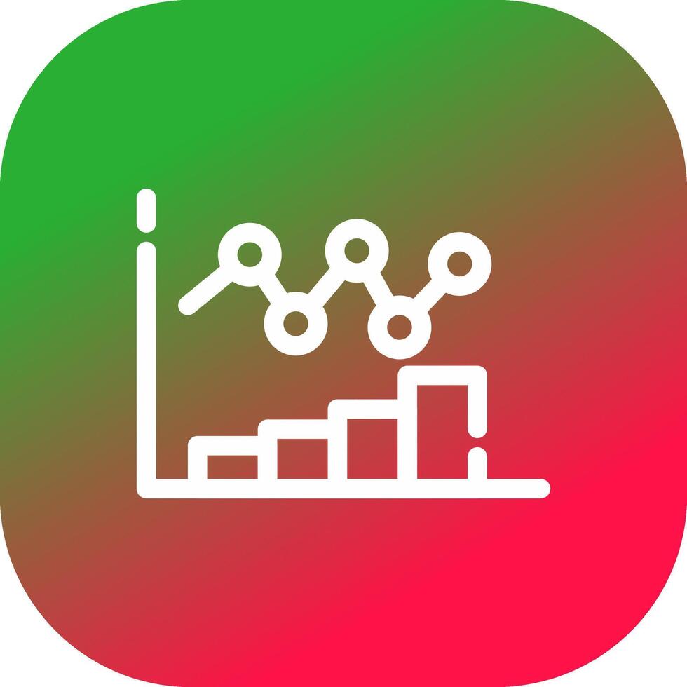 Bar Chart Creative Icon Design vector