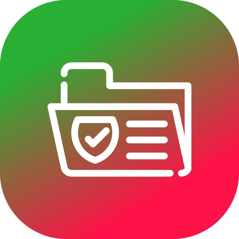 Secured Backup Creative Icon Design vector