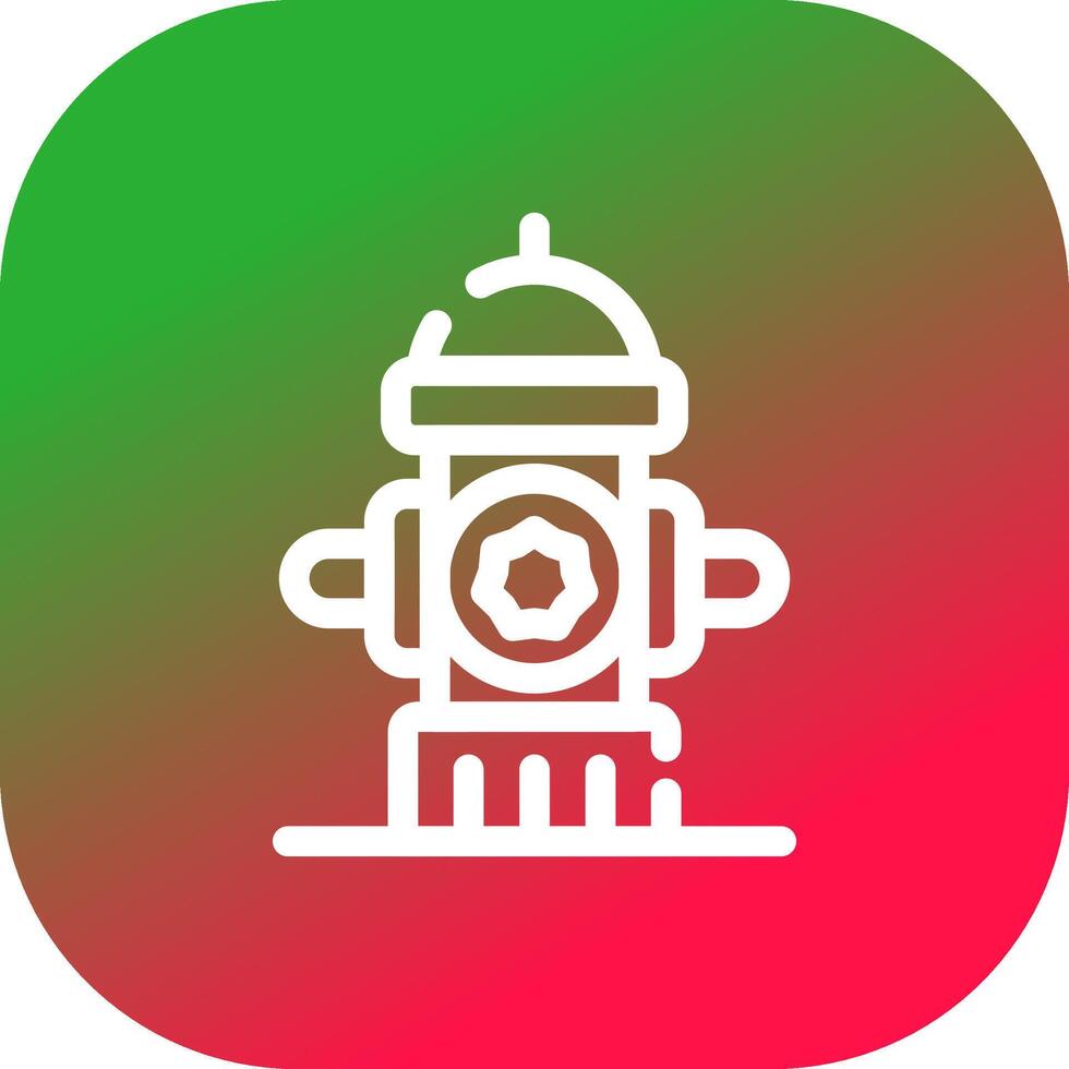 Hydrant Creative Icon Design vector
