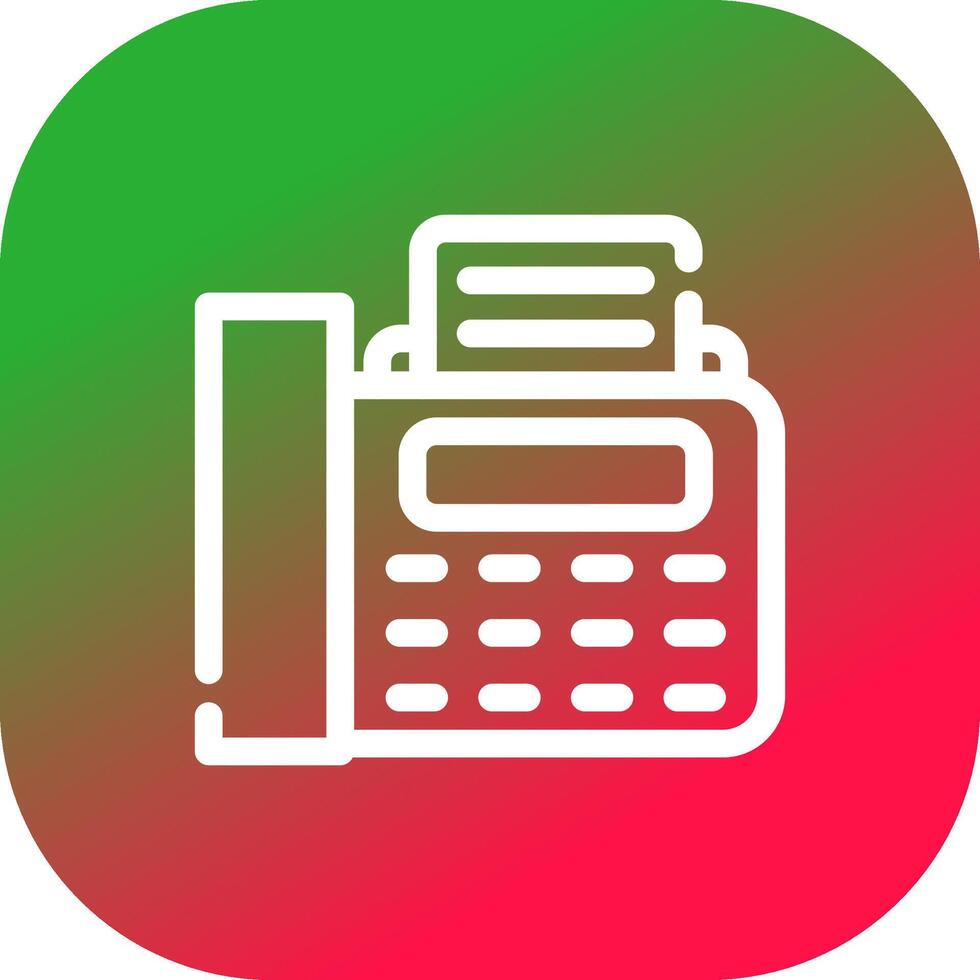 Fax Creative Icon Design vector