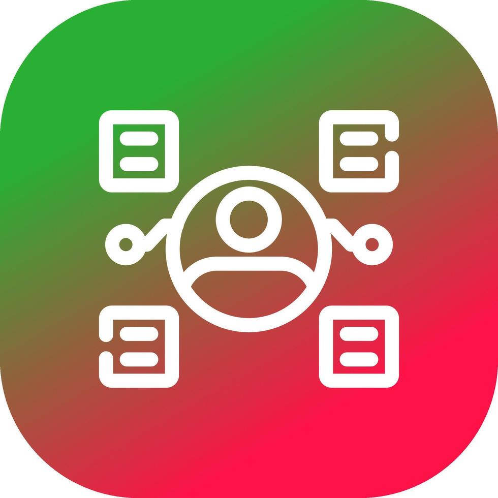User Predictions Creative Icon Design vector